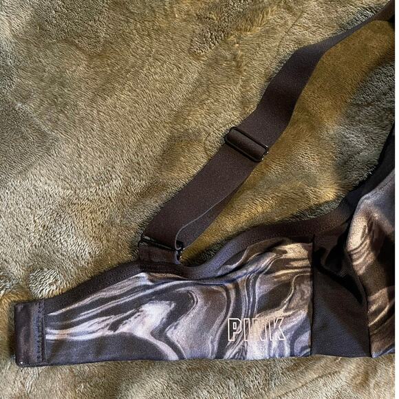 VS Pink Active Large (DD) Black and Gray Lightly Lined Sports Bra - Picture 8 of 8